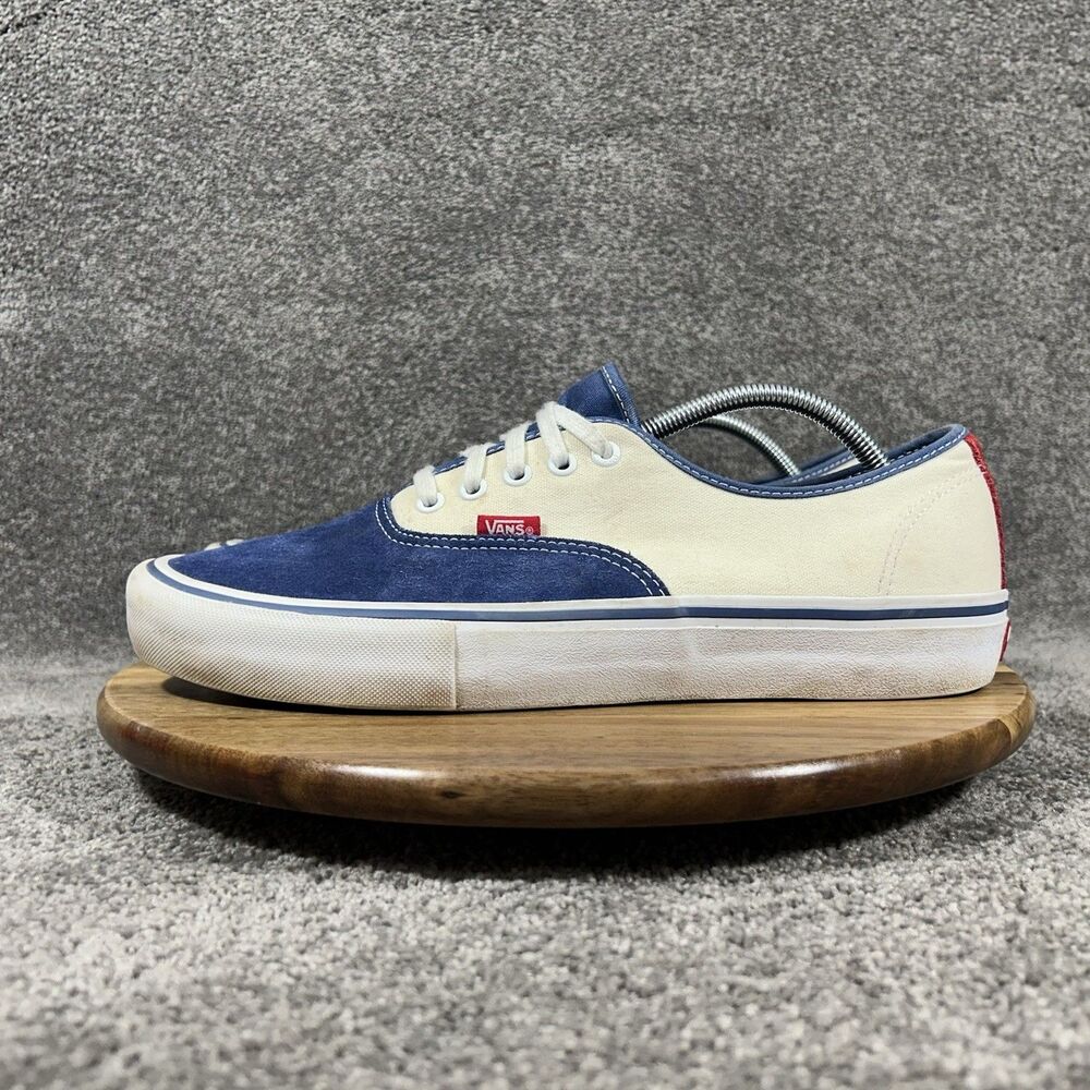 Vans Authentic Pro STV Men's Size 11.5 Navy White Athletic Skate Shoes Used - Picture 5 of 11